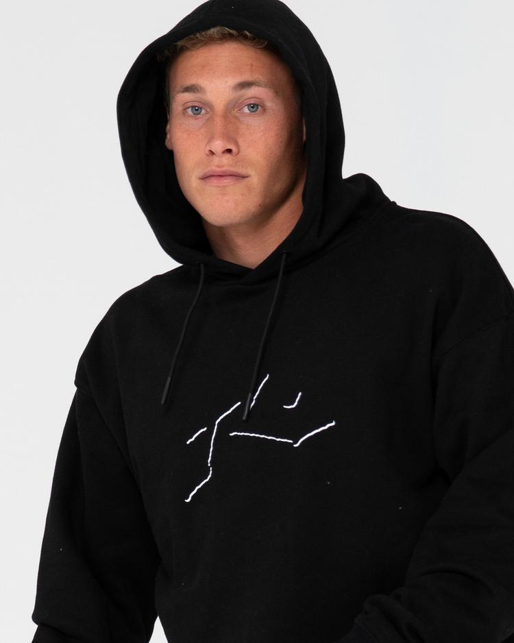 RUSTY RUSTY SHADOW R RELAXED SUPER FLEECE HOODIE Hoodie Herren - Black - 4 | SportScheck