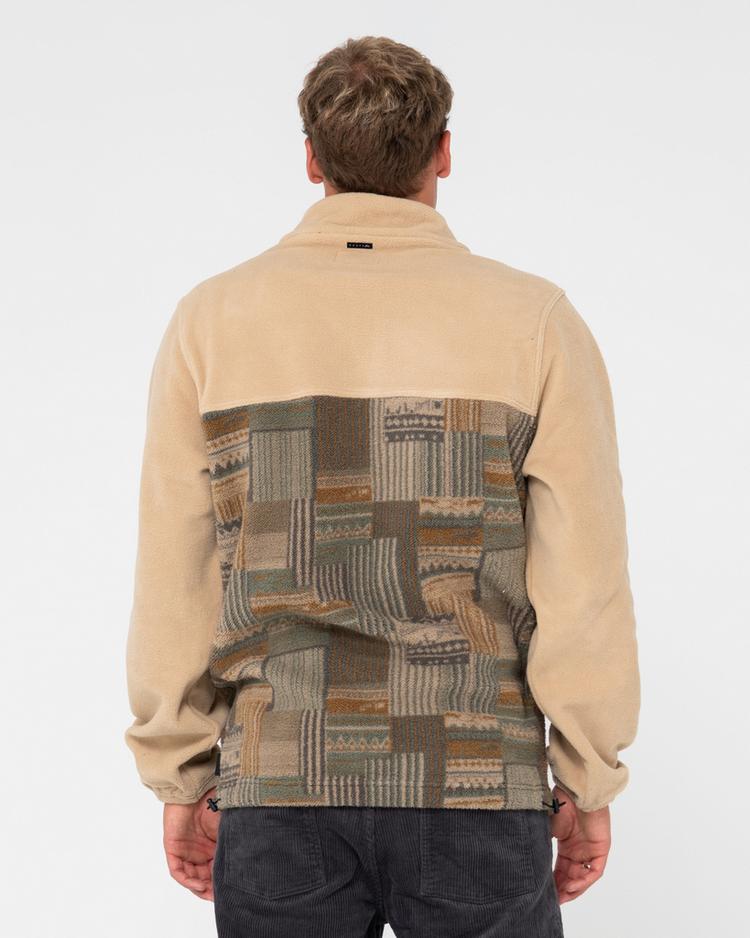 RUSTY RUSTY SHAG PANELED FULL ZIP FLEECE Fleecejacke Herren - Light Fennel - 1 | SportScheck