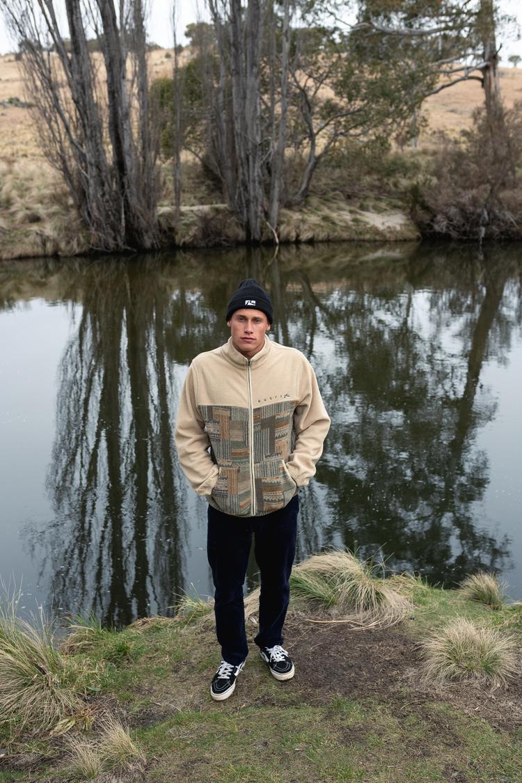 RUSTY RUSTY SHAG PANELED FULL ZIP FLEECE Fleecejacke Herren - Light Fennel - 8 | SportScheck