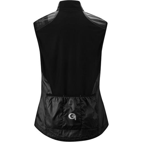 Rückansicht von Gonso Varone Outdoorweste Damen Schwarz