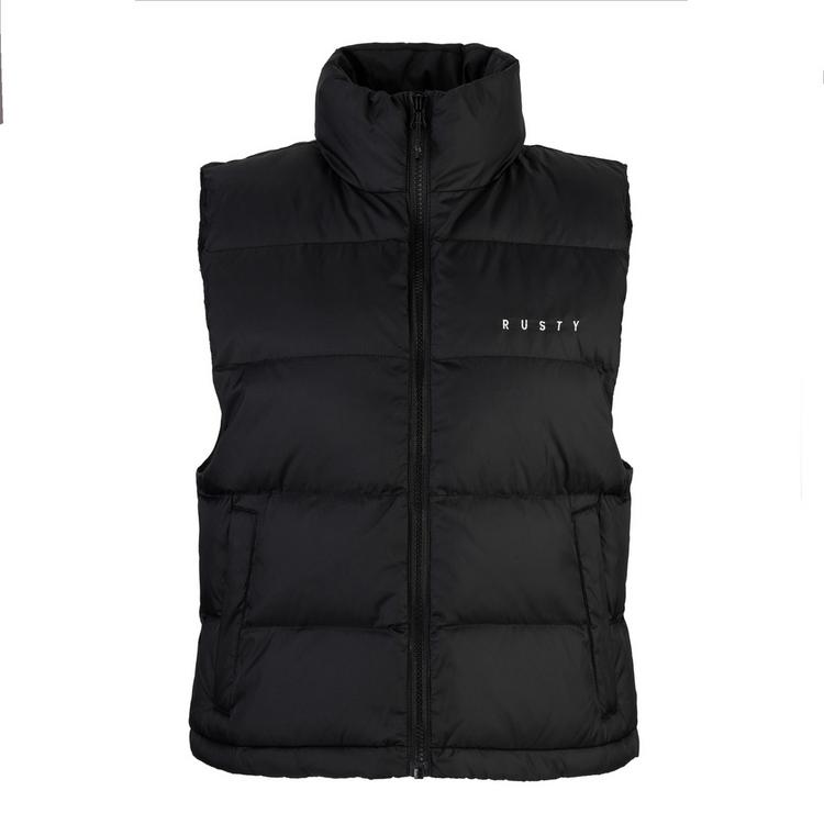RUSTY RUSTY RUSTY PUFFER VEST Kurzweste Damen - Black - 0 | SportScheck