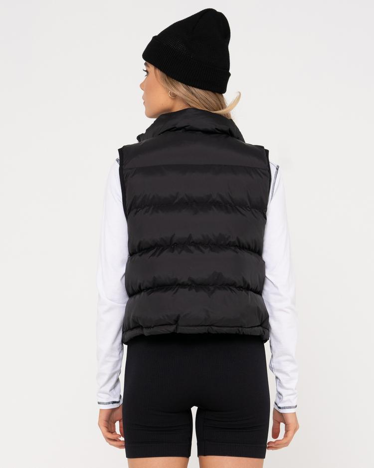 RUSTY RUSTY RUSTY PUFFER VEST Kurzweste Damen - Black - 1 | SportScheck