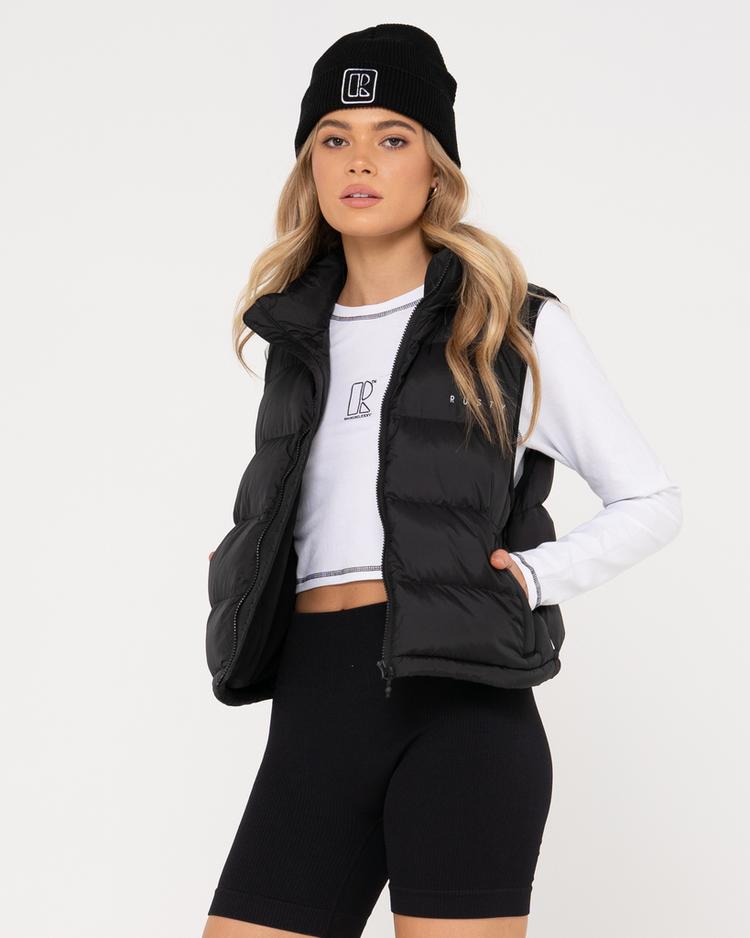 RUSTY RUSTY RUSTY PUFFER VEST Kurzweste Damen - Black - 2 | SportScheck