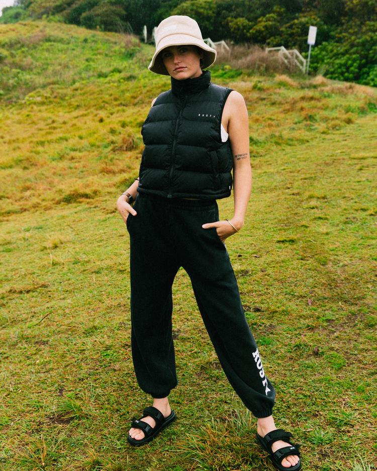 RUSTY RUSTY RUSTY PUFFER VEST Kurzweste Damen - Black - 6 | SportScheck