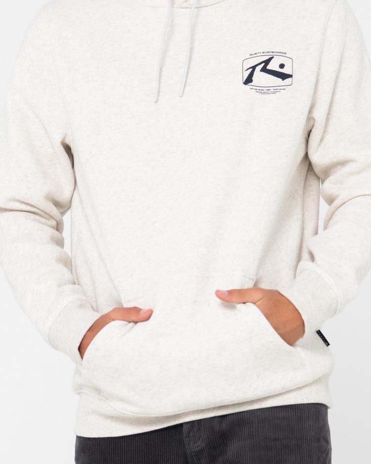 RUSTY RUSTY ADVOCATE SUPER FLEECE HOODIE Hoodie Herren - Ecru Marle - 3 | SportScheck