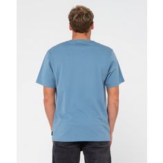 Rückansicht von RUSTY SHUTDOWN SHORT SLEEVE TEE T-Shirt Herren Nineties Blue