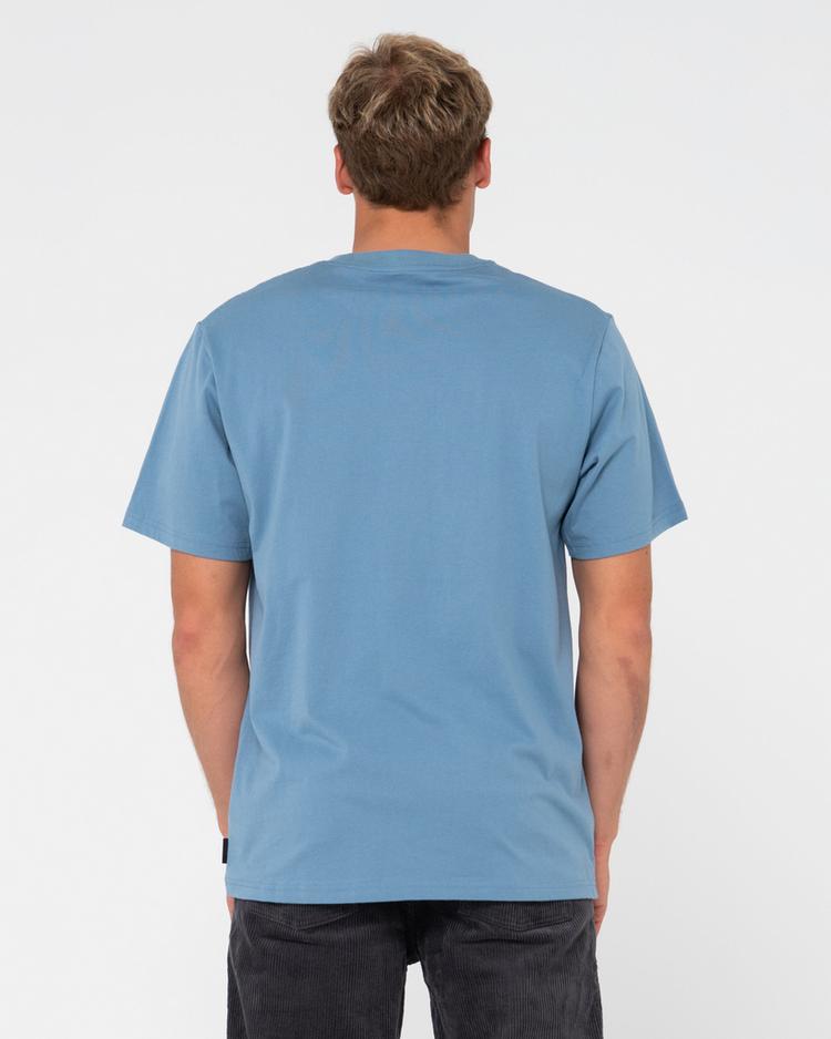 RUSTY RUSTY SHUTDOWN SHORT SLEEVE TEE T-Shirt Herren - Nineties Blue - 0 | SportScheck