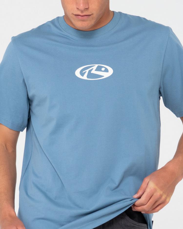 RUSTY RUSTY SHUTDOWN SHORT SLEEVE TEE T-Shirt Herren - Nineties Blue - 3 | SportScheck
