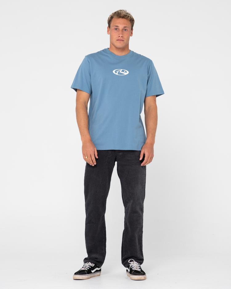 RUSTY RUSTY SHUTDOWN SHORT SLEEVE TEE T-Shirt Herren - Nineties Blue - 4 | SportScheck