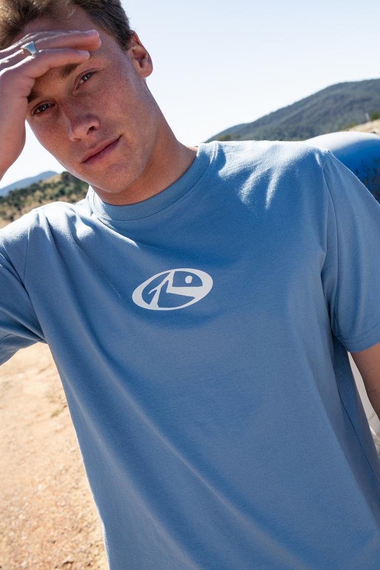 RUSTY RUSTY SHUTDOWN SHORT SLEEVE TEE T-Shirt Herren - Nineties Blue - 6 | SportScheck