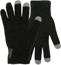 Tarjane Strickhandschuhe Touch Fingerhandschuhe Herren Schwarz