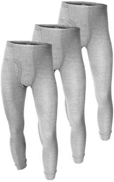 Black Snake 3 Pack Thermo Hosen Cushy Funktionsunterhose Herren Grau