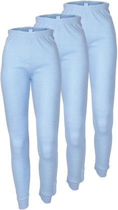 Black Snake 3 Pack Thermo Hosen Cozy Thermounterhose Damen Creme, Hellblau