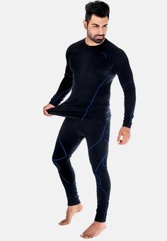 Rückansicht von Black Snake Seamless Set Neverest Wäscheset Herren BlackBlue