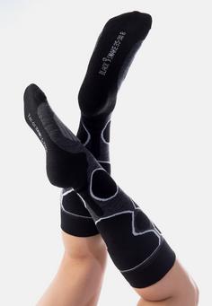 Rückansicht von Black Snake Funktionssocken High Protection Skisocken Schwarz Anthrazit