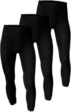 Black Snake 3 Pack Thermo Hosen Cushy Funktionsunterhose Herren Schwarz