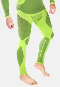 Rückansicht von Black Snake Seamless Hose Python Funktionsunterhose Herren Lime