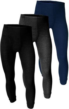 Black Snake 3 Pack Thermo Hosen Cushy Thermounterhose Herren Anthrazit Blau Schwarz