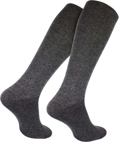 Rückansicht von Tarjane Reisekniestrümpfe Comfort Freizeitsocken Anthrazit