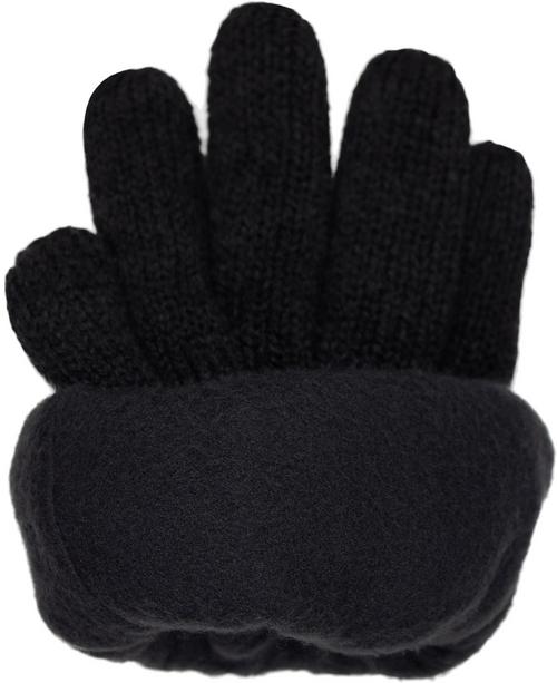 Rückansicht von Tarjane Thinsulate Strickhandschuhe Handschuhe Schwarz Muster