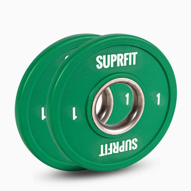SUPRFIT Bumper Plates Mini Hantelscheiben Grün