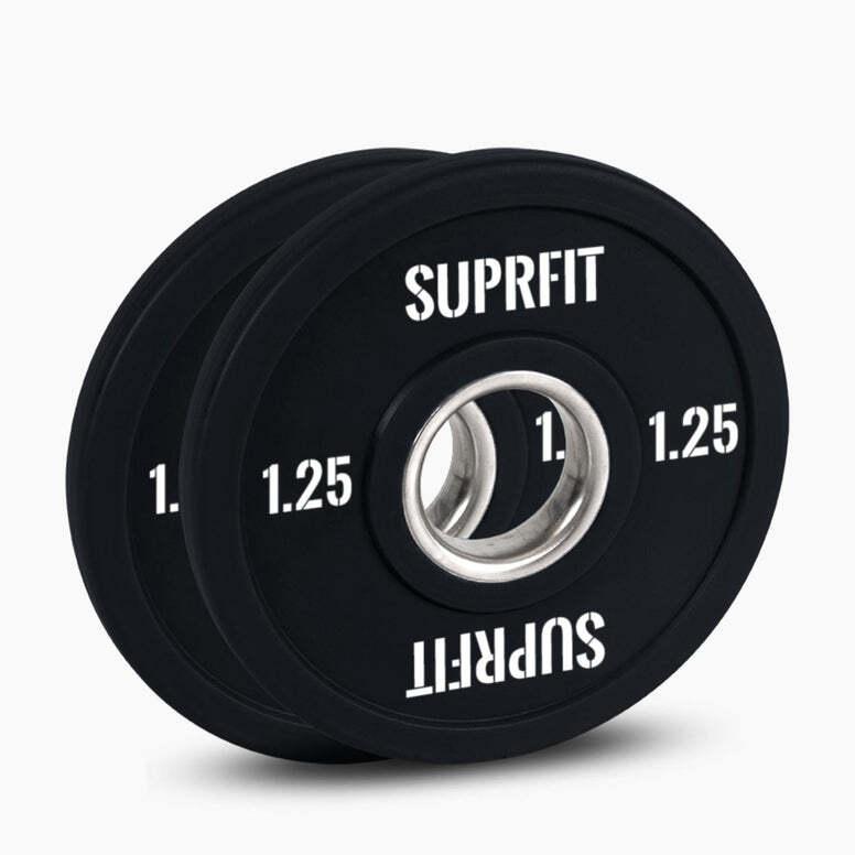 SUPRFIT Bumper Plates Mini Hantelscheiben Schwarz