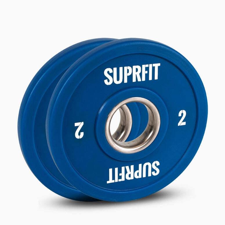 SUPRFIT Bumper Plates Mini Hantelscheiben Blau