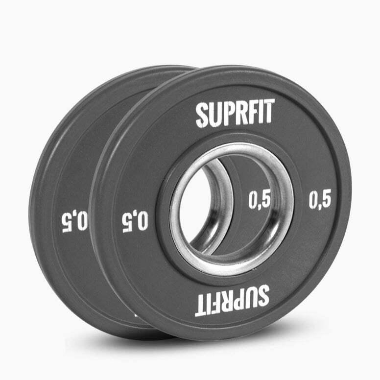SUPRFIT Bumper Plates Mini Hantelscheiben Grau