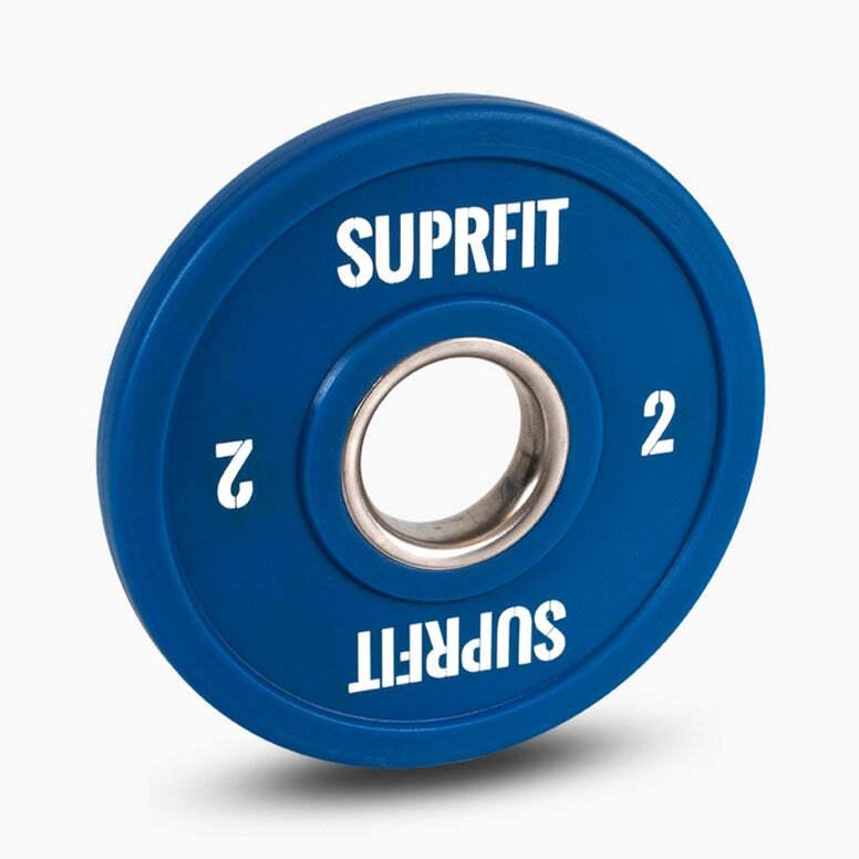 SUPRFIT Bumper Plates Mini Hantelscheiben Blau