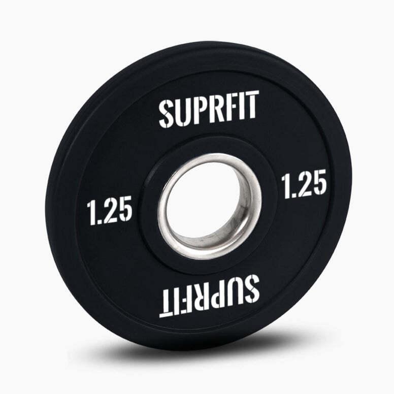 SUPRFIT Bumper Plates Mini Hantelscheiben Schwarz