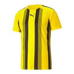 PUMA teamLIGA Striped Trikot Fußballtrikot Herren gelbschwarz