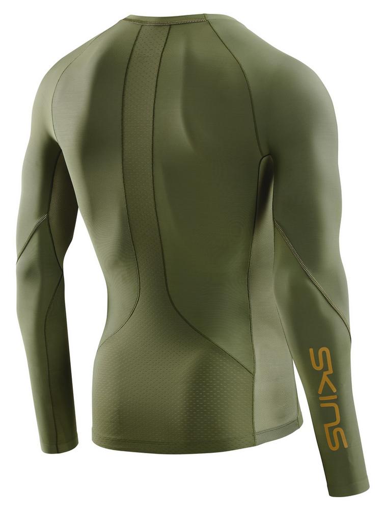 Skins Skins S5 Longsleeve Funktionsshirt Herren - khaki - 0 | SportScheck