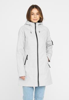 Rückansicht von Ilse Jacobsen RAIN37 Softshelljacke Damen concrete