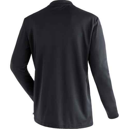 Rückansicht von Maier Sports Ulrich Langarmshirt Herren Schwarz