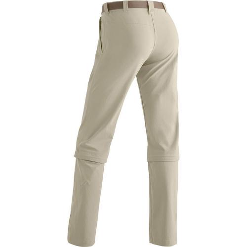 Rückansicht von Maier Sports Arolla Funktionsshorts Damen Braun