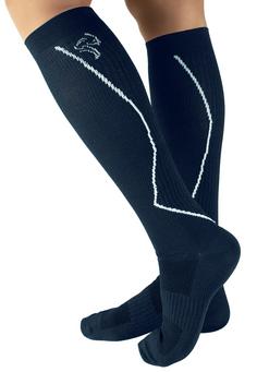 Rückansicht von Black Snake Laufsocken Compression Fit Laufsocken Blau