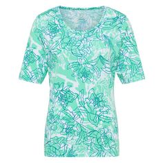 JOY sportswear JOLA T-Shirt Damen tropical green print