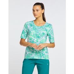 Rückansicht von JOY sportswear JOLA T-Shirt Damen tropical green print