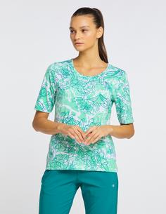 Rückansicht von JOY sportswear JOLA T-Shirt Damen tropical green print