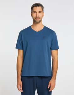 Rückansicht von JOY sportswear MANUEL T-Shirt Herren azur blue