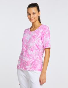 Rückansicht von JOY sportswear JOLA T-Shirt Damen cyclam pink print