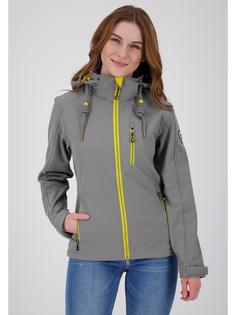 Rückansicht von ANKERGLUT ANKERGLUTFREUDE Softshelljacke Damen grey