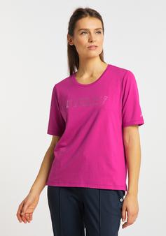 Rückansicht von JOY sportswear CAREN T-Shirt Damen dark fuchsia