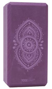 YOGISTAR Ajna Chakra Yoga Block - aubergine
