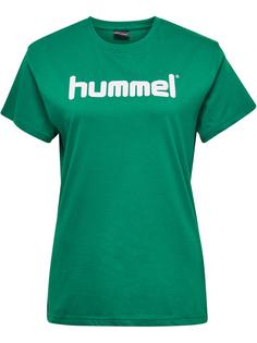 hummel HMLGO COTTON LOGO T-SHIRT WOMAN S/S T-Shirt Damen EVERGREEN