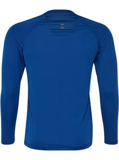 Rückansicht von hummel HML FIRST PERFORMANCE JERSEY L/S T-Shirt Herren TRUE BLUE