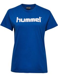 hummel HMLGO COTTON LOGO T-SHIRT WOMAN S/S Funktionsshirt Damen TRUE BLUE
