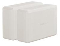 YOGISTAR Big (2 St&uuml;ck) Yoga Block - wei&szlig;