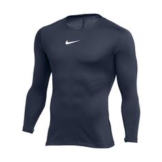 Nike Park First Layer Langarmshirt Funktionsshirt Herren blaublau