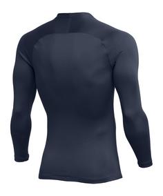Rückansicht von Nike Park First Layer Langarmshirt Funktionsshirt Herren blaublau
